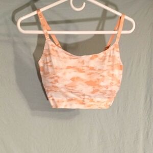 Vince Camuto Peach and White Lounging/workout Top Nwot Medium